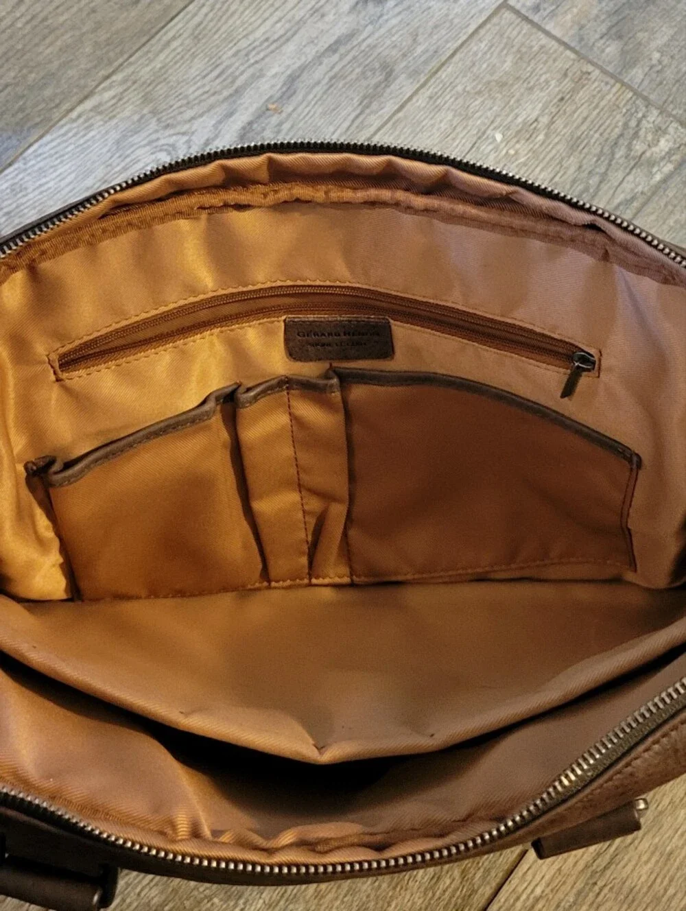 Gerard Henon France Signe Le Cuir Bag Briefcase Commuter Messenger Carry On